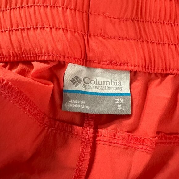 Columbia‎ Boundless Trek Active Shorts Womens 2X Coral Omni-shade NWT SS-1668 - Picture 12 of 13